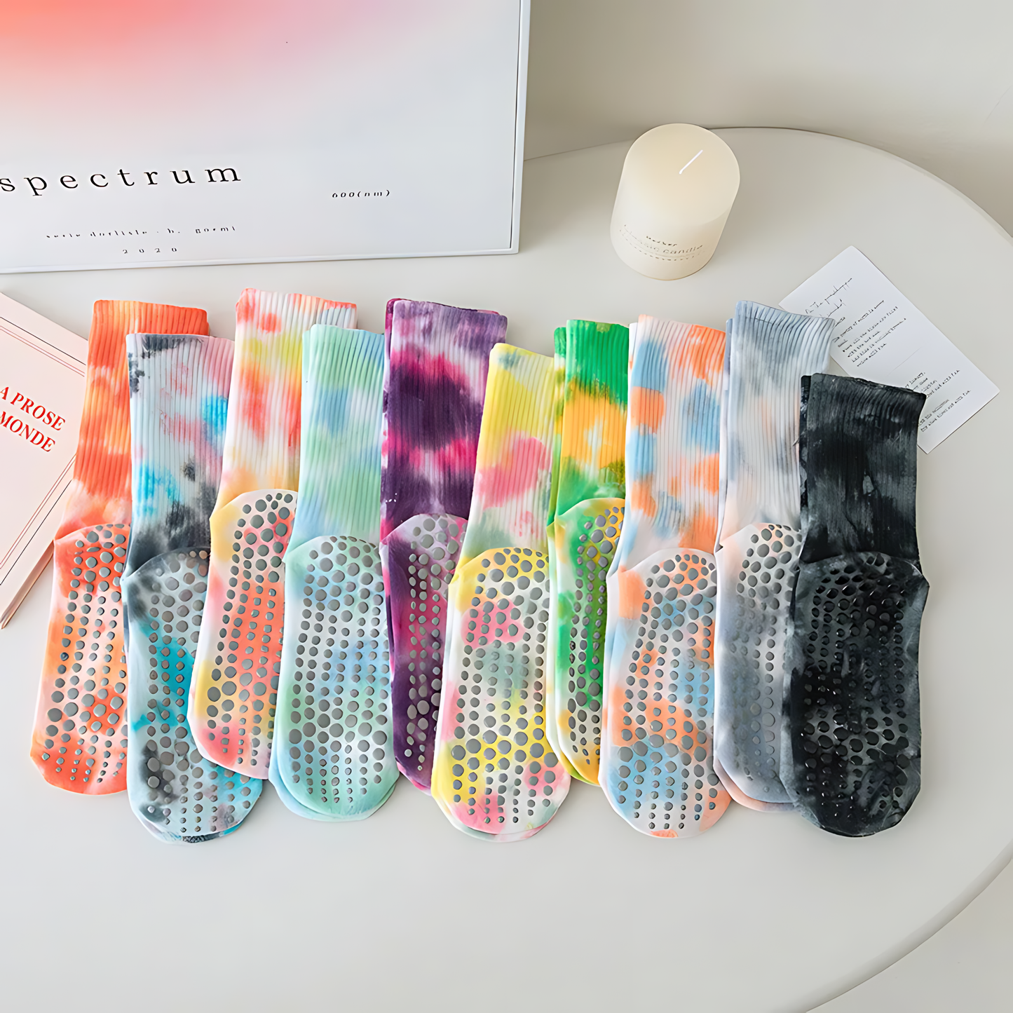 LuxLucere™ - Cheerful Anti-Slip Active Tie-Dyed Socks