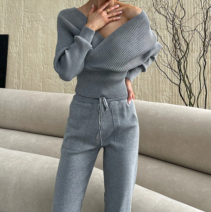 High-stretch Elegant Two-Piece Set for Women