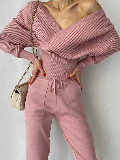 High-stretch Elegant Two-Piece Set for Women