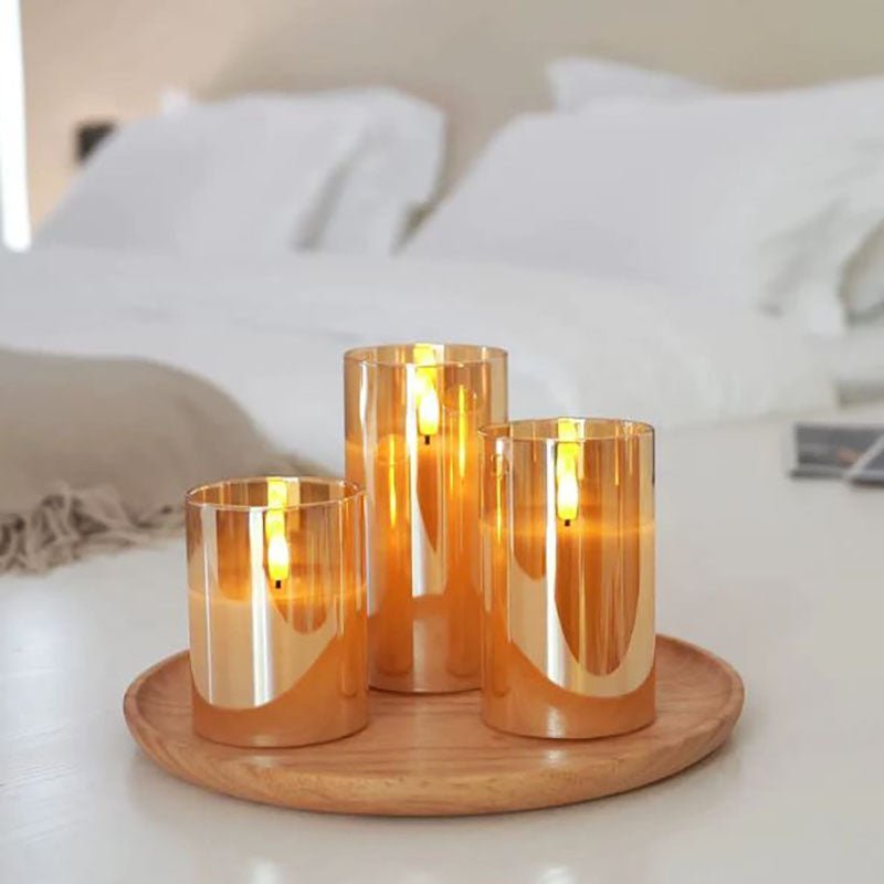 LuxLucere - Flameless LED Candles (Set of Three)