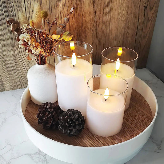 LuxLucere - Flameless LED Candles (Set of Three)