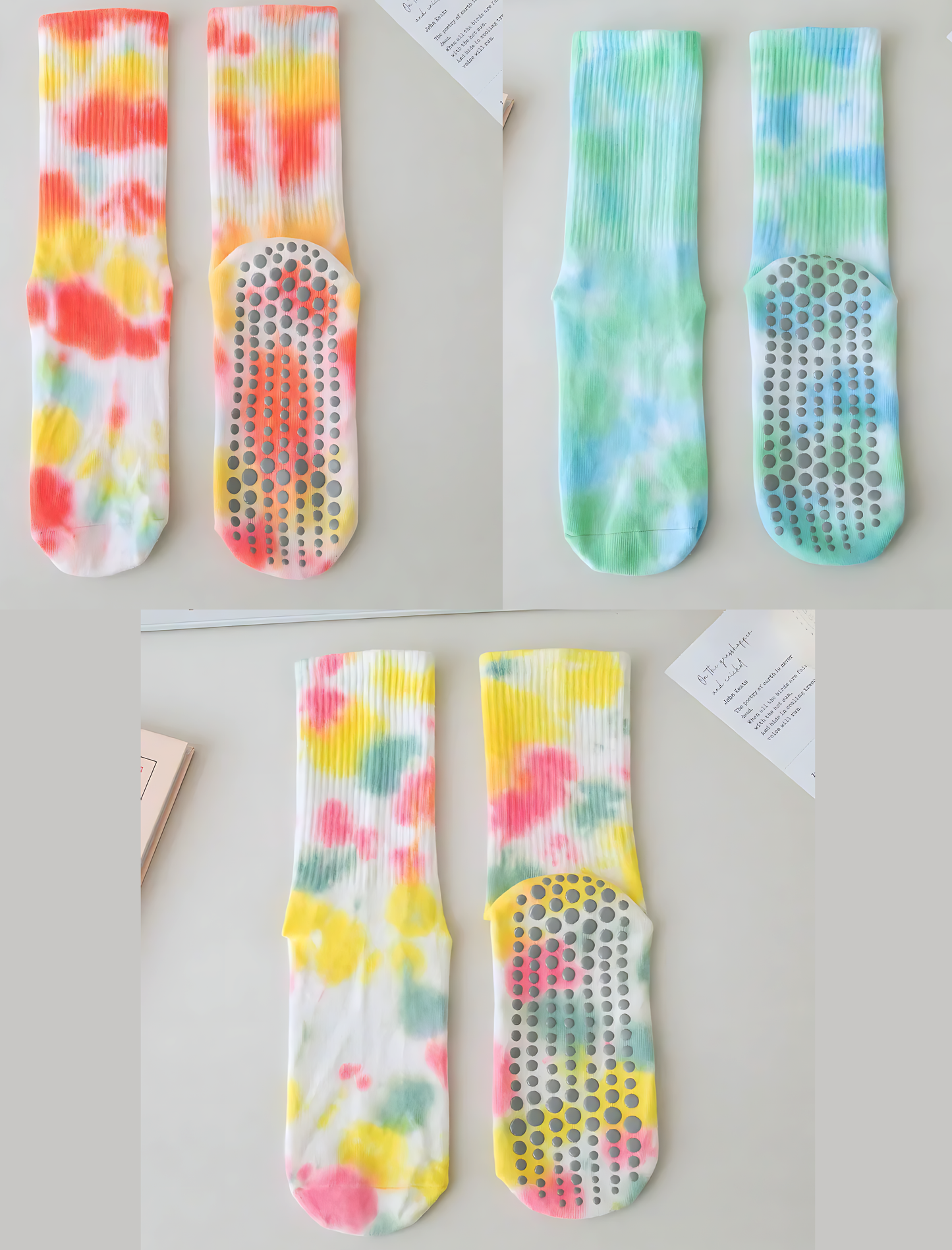 LuxLucere™ - Cheerful Anti-Slip Active Tie-Dyed Socks